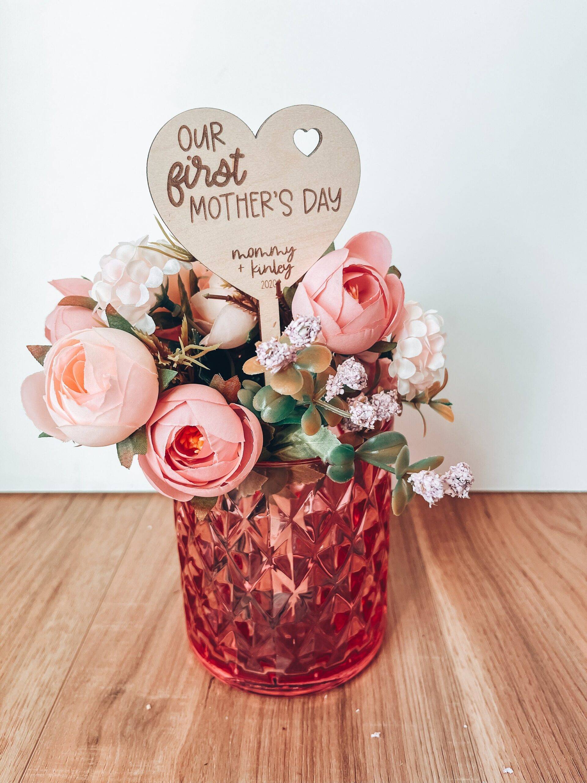 Custom laser-cut cake topper